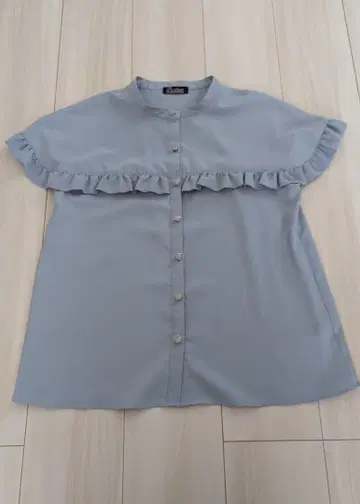 Tiaclasse 반팔 블라우스 프릴 장식