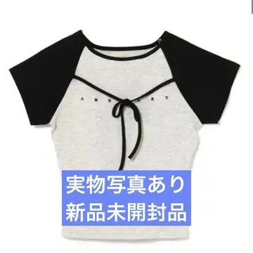 andmary Alma ribbon tops 앤드 마리 그레이
