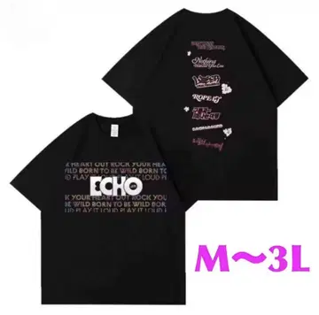 BTS JIN 진 꽤 멋지고 귀여운 디자인의 티셔츠 2XL 블랙과 보라색
