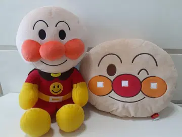 호빵맨 봉제 인형과 쿠션 세트