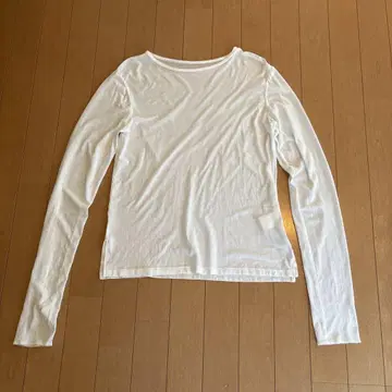 콜라주 개럴개런트 시어 크루넥 탑 화이트