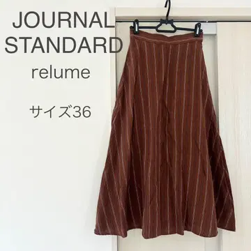 JOURNAL STANDARD relume 스트라이프 플레어 스커트 36