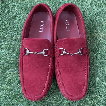 VICCI 빨간색 스웨이드 슬립온 27cm 컨디션 최상