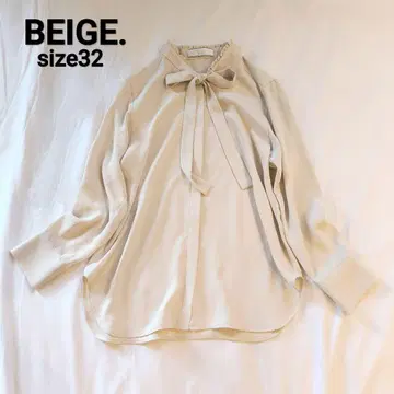 BEIGE. 베이지 EVA 보타이 롱 슬리브 블라우스