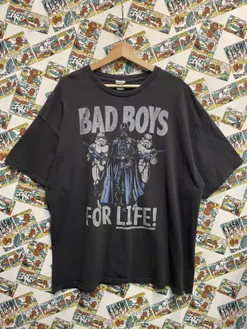 h391 스타 워즈 무비 T Bad boys 티셔츠 블랙 2XL