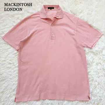 MACKINTOSH LONDON 피케 셔츠 L 사이즈 핑크 코튼 100