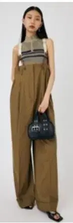 MOUSSY SUSPENDER PAPER BAG 올인원 브라운