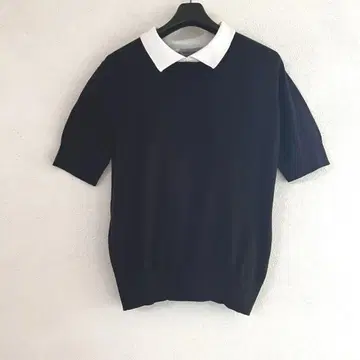 JOHN SMEDLEY 네이비 반팔 피케 셔츠