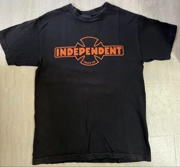 INDEPENDENT 티셔츠 블랙 S 사이즈
