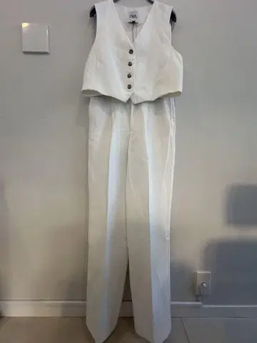 자라 화이트 팬츠 셋업