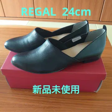 REGAL 리걸  플랫 슈즈 블랙 24cm 미사용 새상품