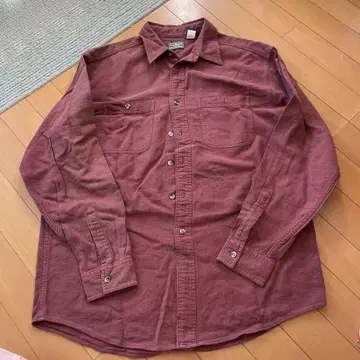 L.L.Bean 긴팔 셔츠 와인 레드 M 사이즈