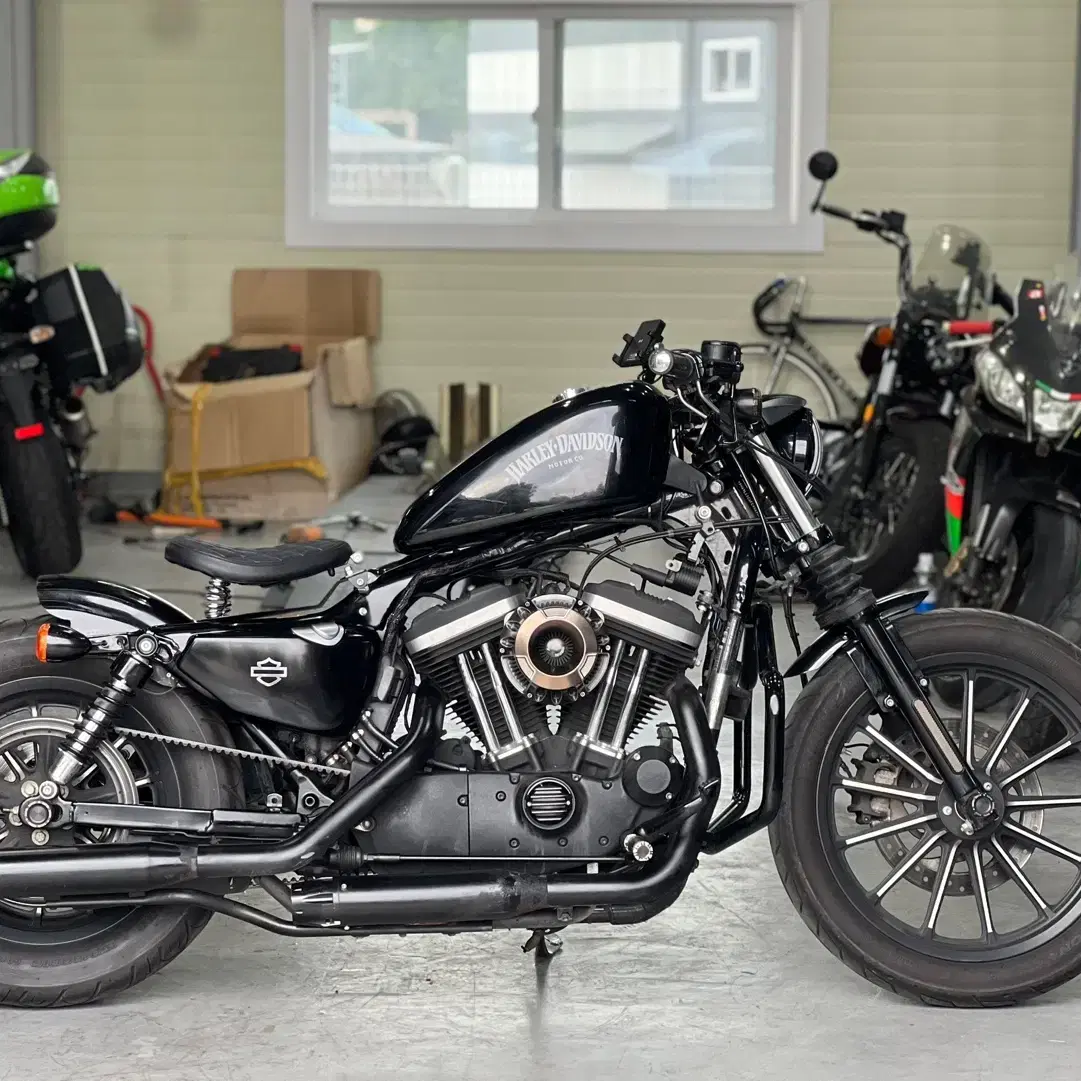 Ownership transfer available, Iron 883 2015 model, Freedom muffler