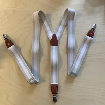 남성용 서스펜더 베이지