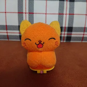 오렌지 고양이 봉제 인형 완구
