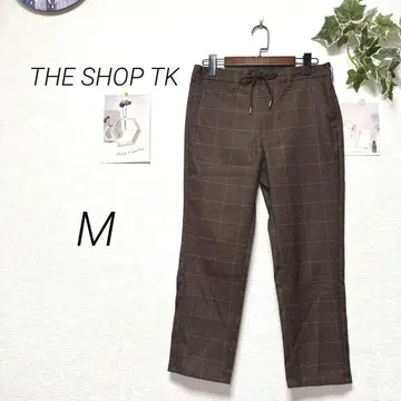 9296 THE SHOP TK 체크 무늬 크롭 팬츠 M