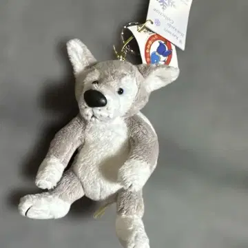택 포함 아사히야마 동물원 늑대 S 봉제 인형 키링 아텔리엔 메사주