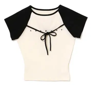 andmary Alma ribbon tops ivory 아이보리