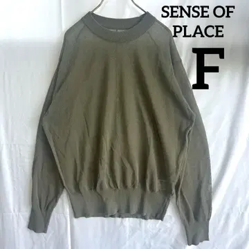 새상품급 SENSE OF PLACE 시어 탑 비침 풀오버 긴팔