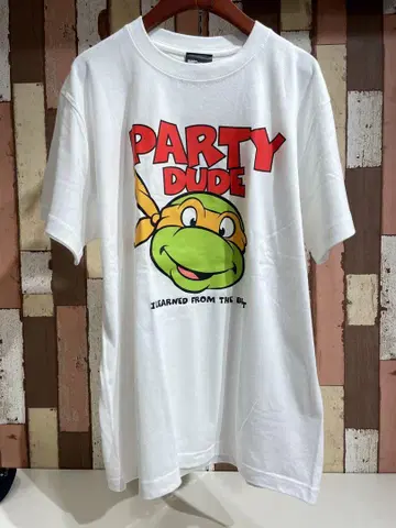 TURTLES 티셔츠 TURTLE1 화이트 M