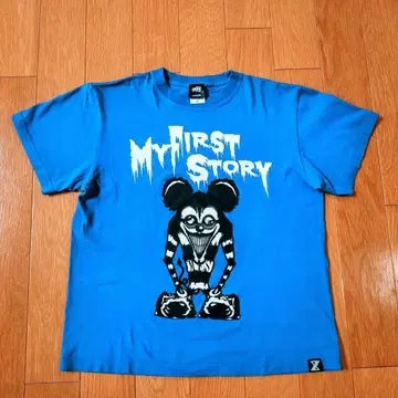 MY FIRST STORY 마이파스 군 티셔츠 M 파랑