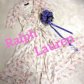 eg32 Ralph Lauren 꽃무늬 롱 원피스 여성용 M 상당