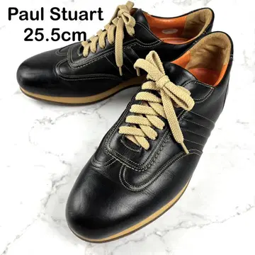 새상품급 PaulStuart 폴 스튜어트 블랙 가죽 스니커즈 25.5