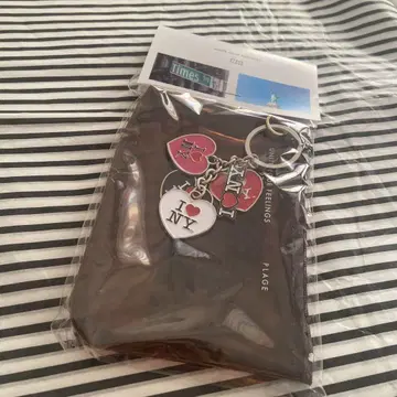 plage NYC KEY CHARM POUCH 브라운