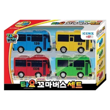 치비코 버스 타요 프렌즈 미니카 박스 포함 4대