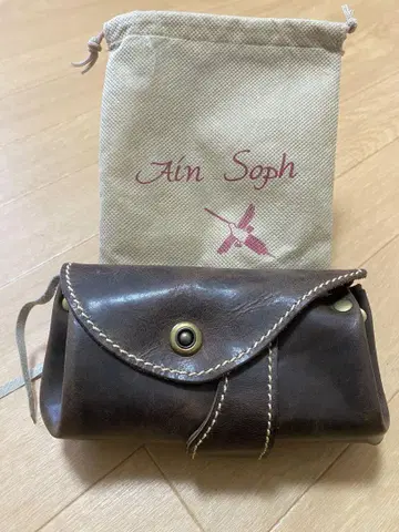 아인 소프 ain soph 천연 가죽 웨스트 파우치
