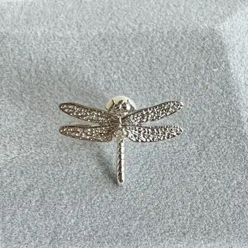 핀 배지 라펠 핀 잠자리 디자인 실버 컬러 액세서리 펄 잠자리