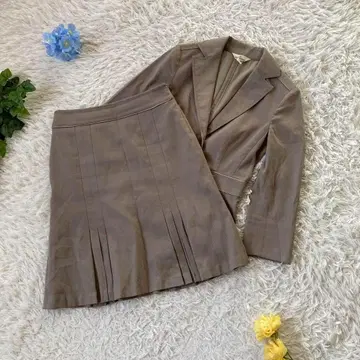 새상품급 쿠미쿄쿠 스커트 정장 셋업 그레이지 전체 탈착 S