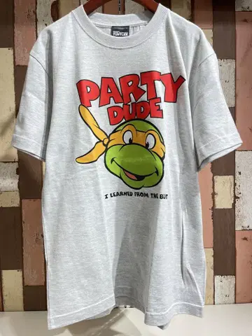 TURTLES 티셔츠 TURTLE1 그레이 L