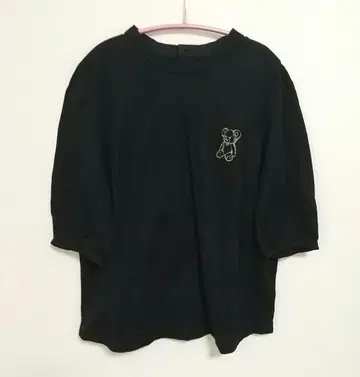 yukiemon 빅 사이즈 스티치 베어 풀오버