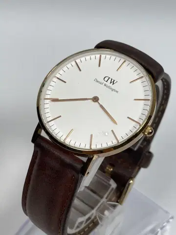 Daniel Wellington 손목시계 가죽/스테인리스 스틸