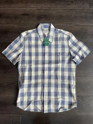 L.L.Bean 반팔 체크 셔츠 일본 사이즈 M