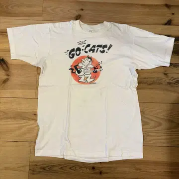 70년대 JCPenney 소매 밑단 싱글 THE GO CATS XL