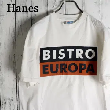 90s Hanes 헤인즈 영문 빅 로고 세련된 프린트 티셔츠