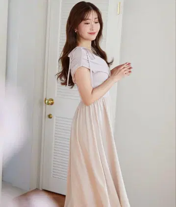 헤르립토 모음형 투톤 드레스