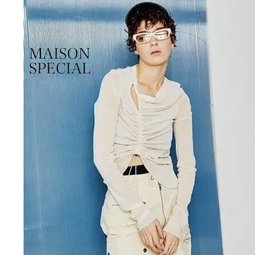 MAISON SPECIAL 2WAY 드로스트링 비대칭 상의