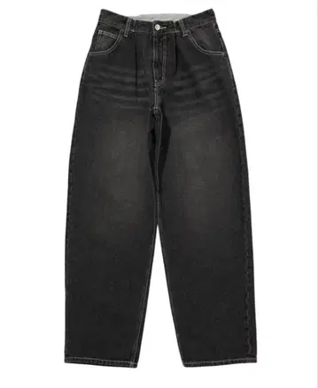 X-girl FACE WIDE TAPERED PANTS / 블랙