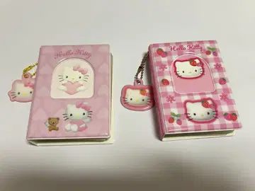 헬로키티 콜렉트 북 딸기 체크 무늬 천사 무늬