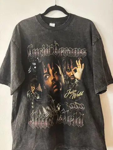Juice Wrld 그래픽 티셔츠 L 사이즈 다크 그레이