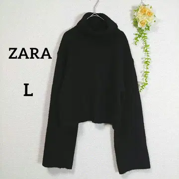 자라 블랙 터틀넥 스웨터 US 사이즈 (M) 소매 긴