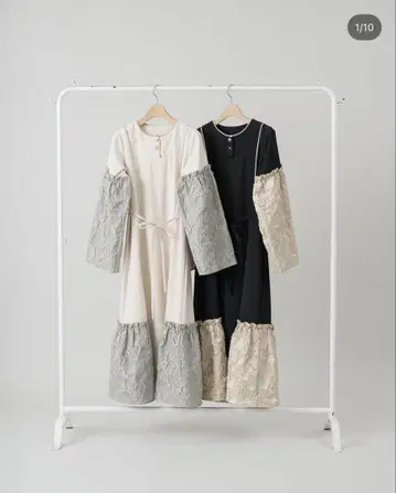 idem elegant jacquard onepiece (아이보리)