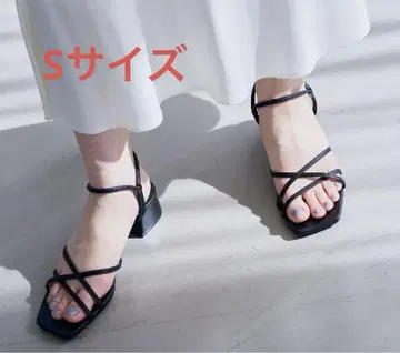 LE TALON 3.5cm 스퀘어 2WAY 샌들 블랙