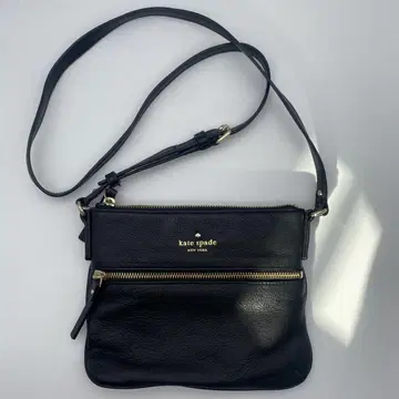 kate spade 블랙 가죽 숄더백