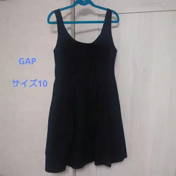 GAP 블랙 슬리브리스 미니 원피스