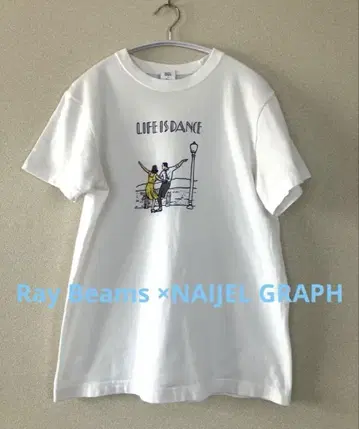 NAIJEL GRAPH x Ray BEAMS 화이트 티셔츠 라라랜드
