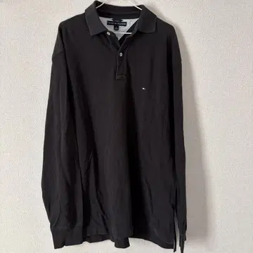 타미힐피거 블랙 긴팔 피케 셔츠 L/G